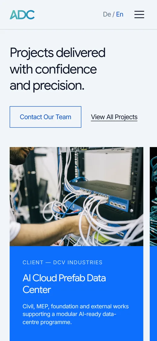 Allied Data Center on mobile, view 3
