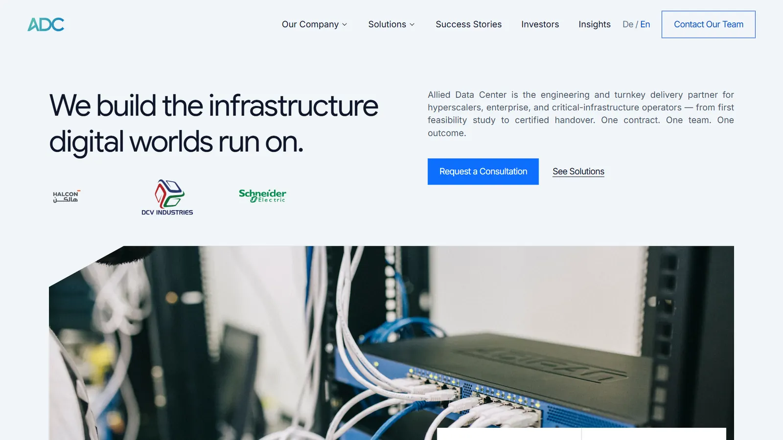 Allied Data Center: Make critical infrastructure feel calm.