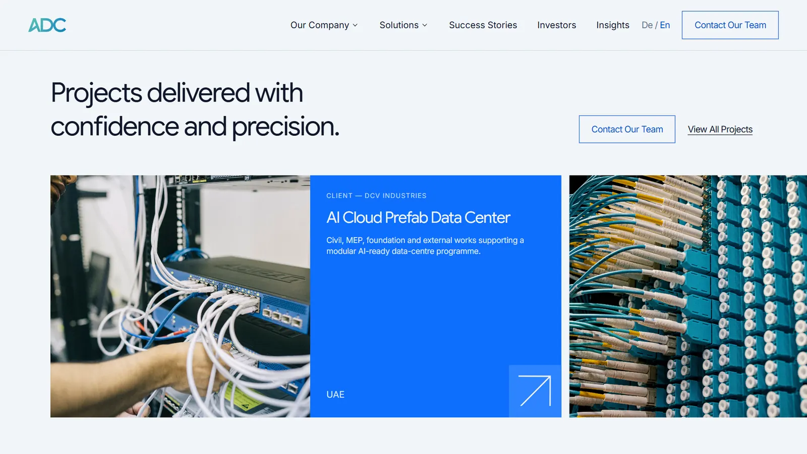 Allied Data Center: Delivered work closes the argument.