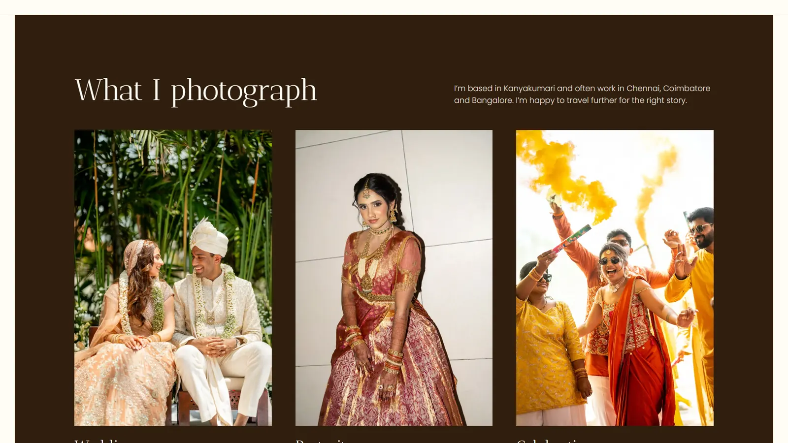 Frames by Monish: Weddings, portraits, celebrations.