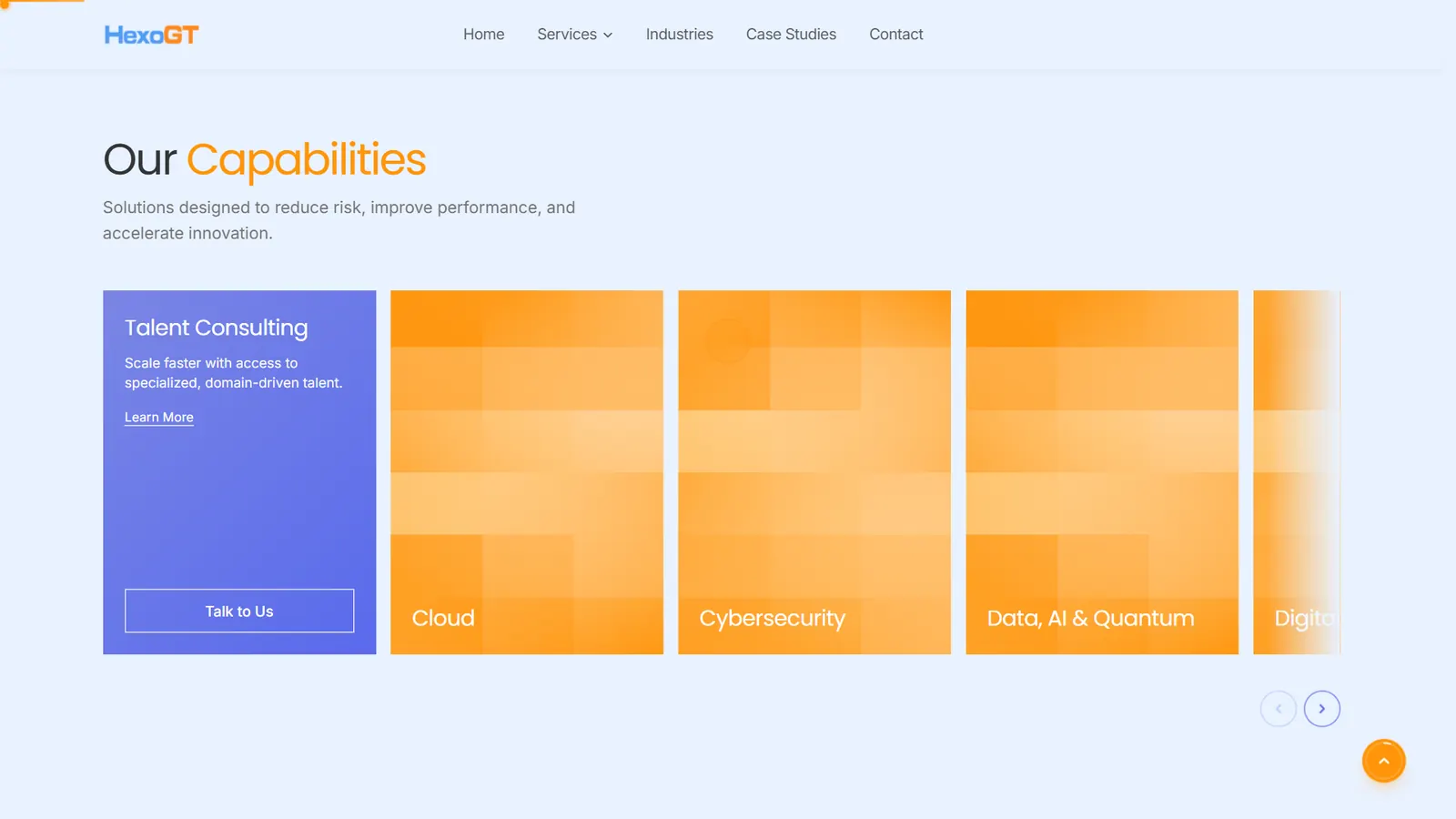 HexoGT: Eight services, one clear shelf.
