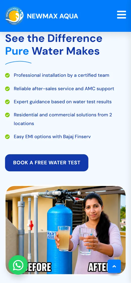 Newmax Aqua on mobile, view 2