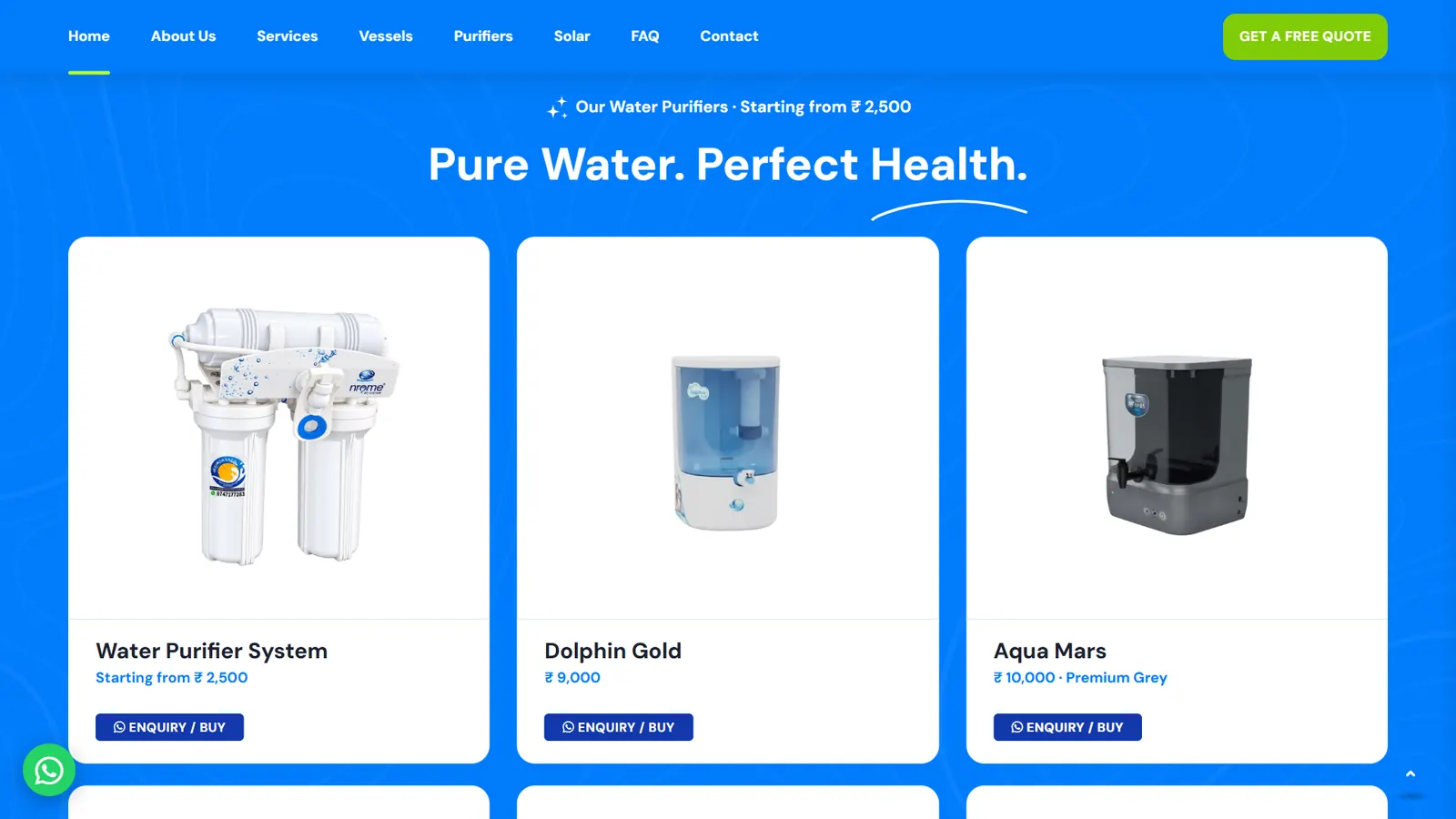 Newmax Aqua: Pure water. Perfect health.