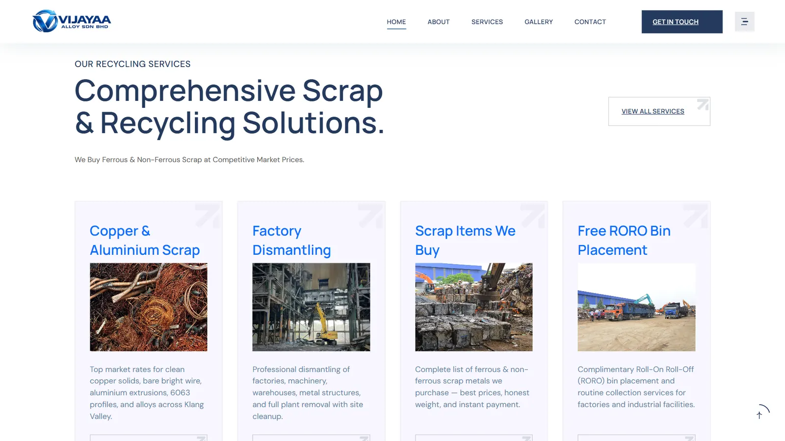 Vijayaa Alloy: Comprehensive scrap and recycling.